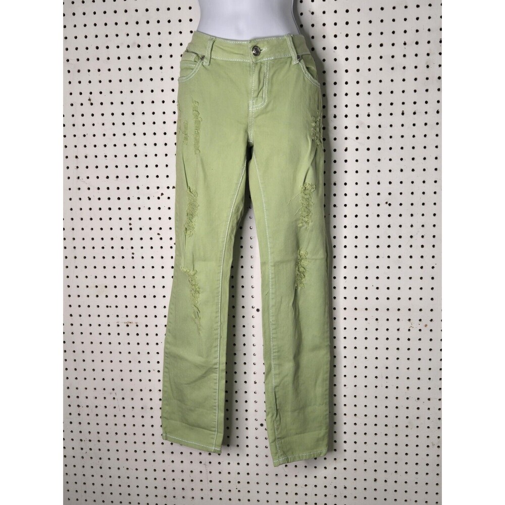 RUE21 Womens Green Jeans Size 7/8  Stretch green
